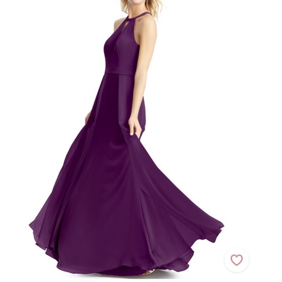 Azazie Melinda bridesmaid dress (Grape, size A4) - Picture 2 of 5
